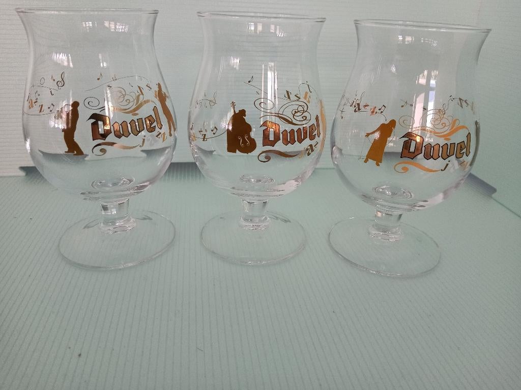 Complete set van 3 DUVEL JAZZglazen, Verzamelen, Ophalen of Verzenden, Zo goed als nieuw, Glas of Glazen, Duvel