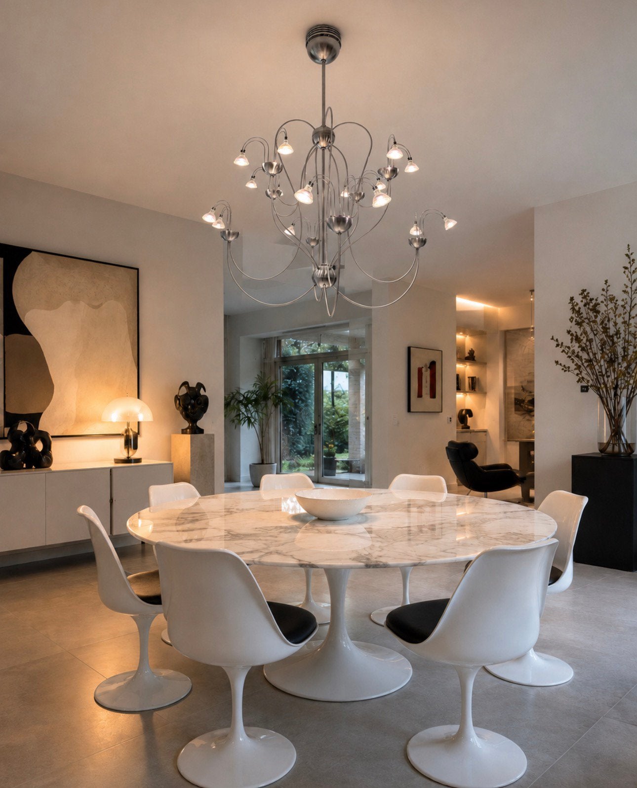 Moderne design kroonluchter Harco Loor, Ophalen, Zo goed als nieuw