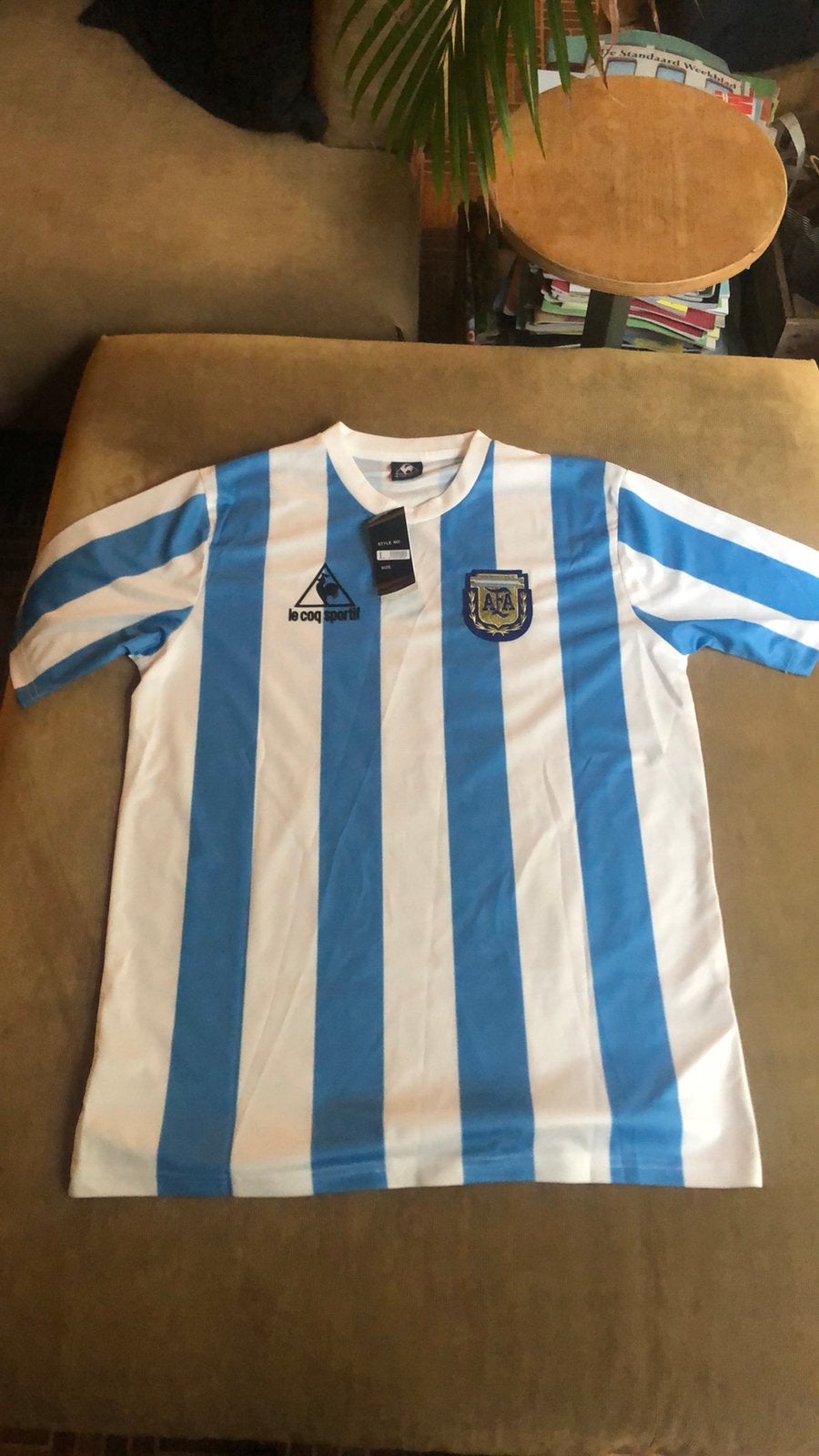 Voetbaltruitje voetbalshirt Argentinië Nieuw, Enlèvement, Neuf, Taille 52/54 (L), Bleu