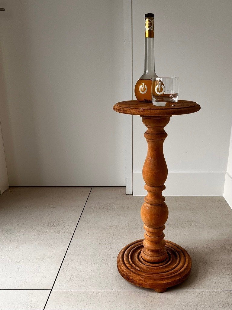 Pied de stal, support pour plantes, côté en bois, h 64 cm, Maison & Meubles, Enlèvement