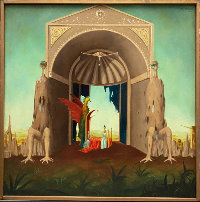 huile sur panneau la reine de saba signe carl prevot, Antiquités & Art, Enlèvement ou Envoi, Panneau