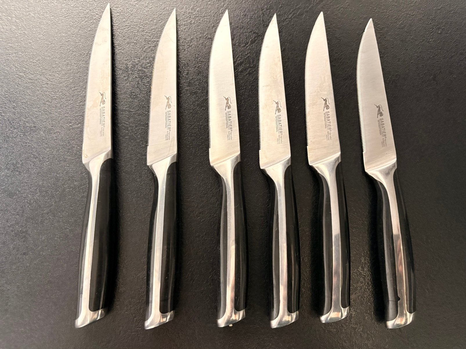 6 couteaux à steaks Sabatier, Ophalen of Verzenden