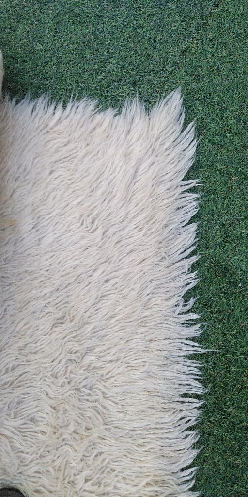 Grieks tapijt " Flokati", Huis en Inrichting, Ophalen, Gebruikt, Wit, 150 tot 200 cm