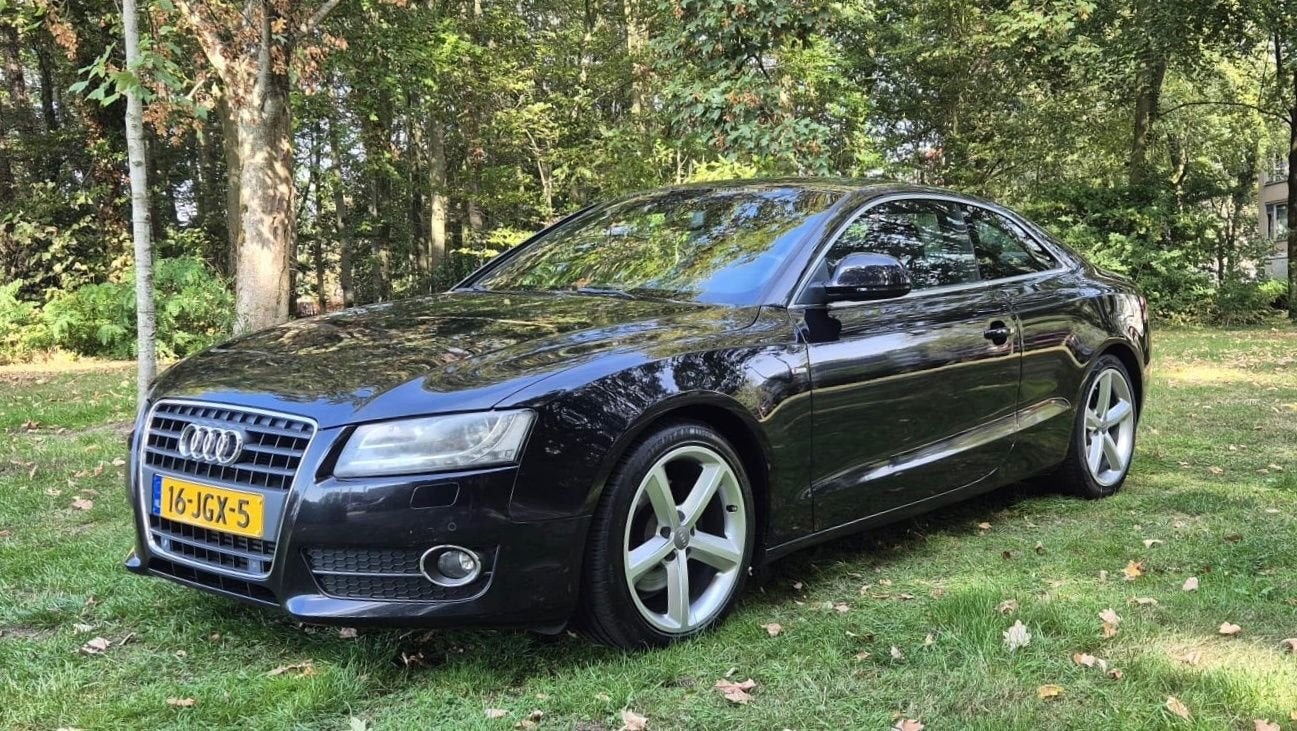 Audi A5 Coupé 1.8 TFSI Pro Line S BJ.2009 Navi|18” LM|Cc|Nap, Auto's, Zwart, Handgeschakeld, Grijs, Onderhoudsboekje