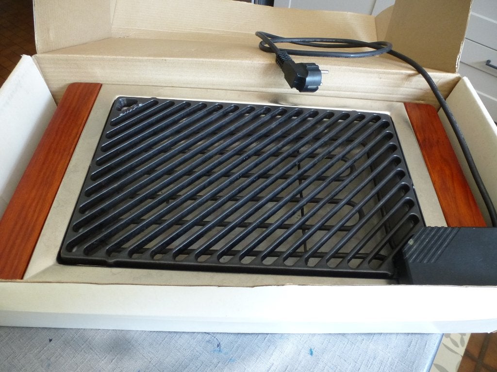Grill plancha électrique made in France, Enlèvement, Utilisé