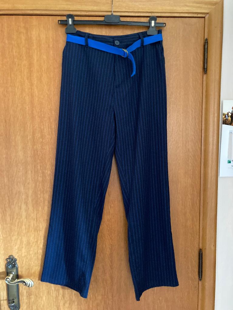 Donkerblauw lange broek met fijn blauw streepje, H.Bays, 170, Kinderen en Baby's, Kinderkleding | Maat 170, Broek, Hampton Bays