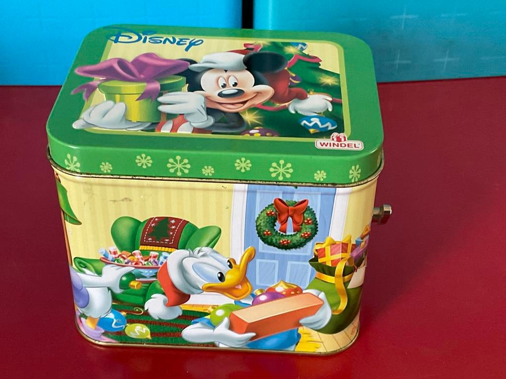 Disney. Mickey.  Muziekdoos. 2. Blik, Ophalen of Verzenden, Zo goed als nieuw