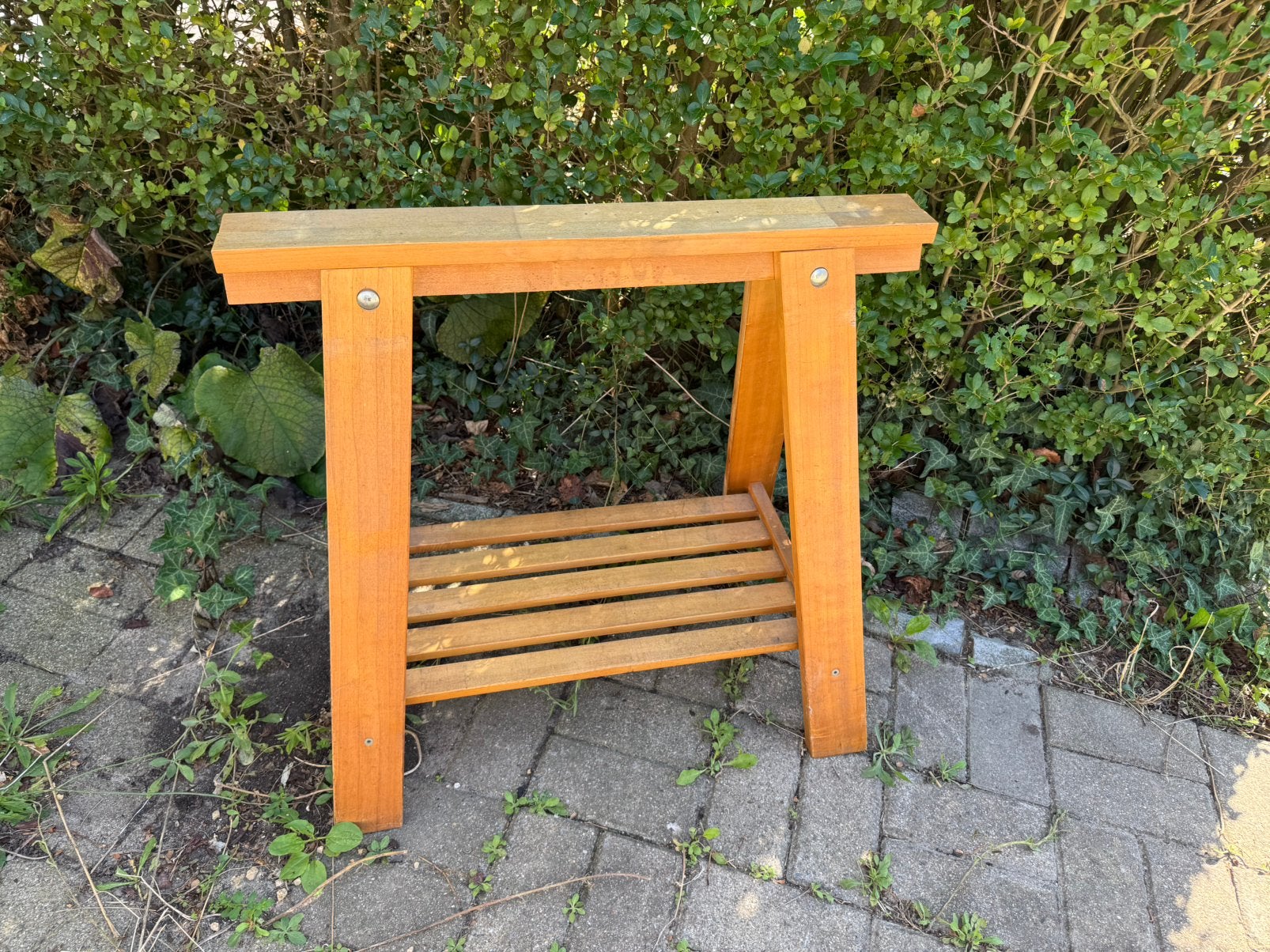 Tréteaux Ikea 2 Finnvard (bois) — réglables en hauteur, Maison & Meubles, Comme neuf, Enlèvement, IKEA, Réglable en hauteur