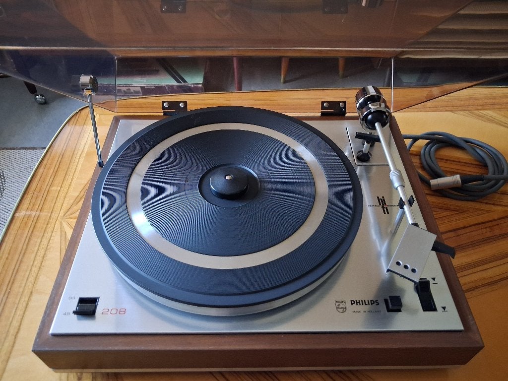 Philips 208 platenspeler, Ophalen, Niet werkend, Platenspeler, Philips