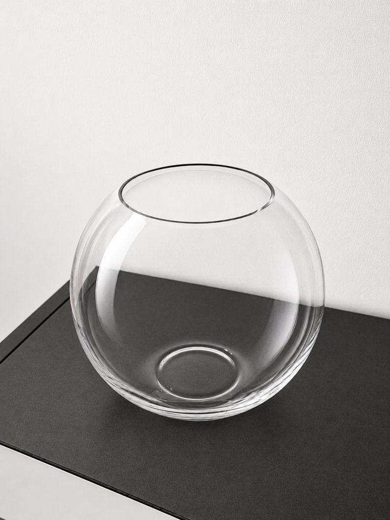 Vaas bloemen: bol, rond, transparant glas, Ophalen, Nieuw, Transparant, Glas