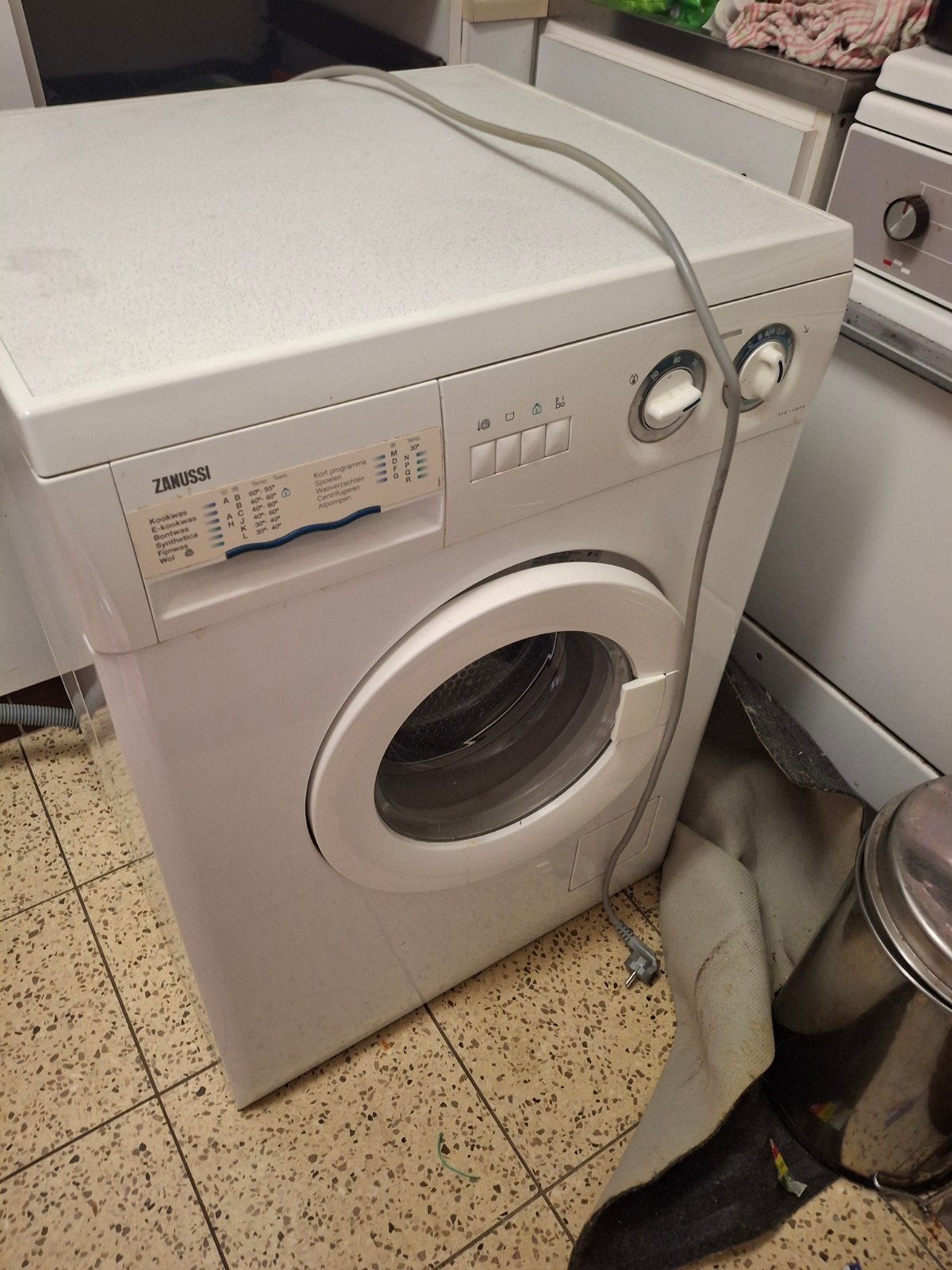 wasmachine zanussi, Ophalen