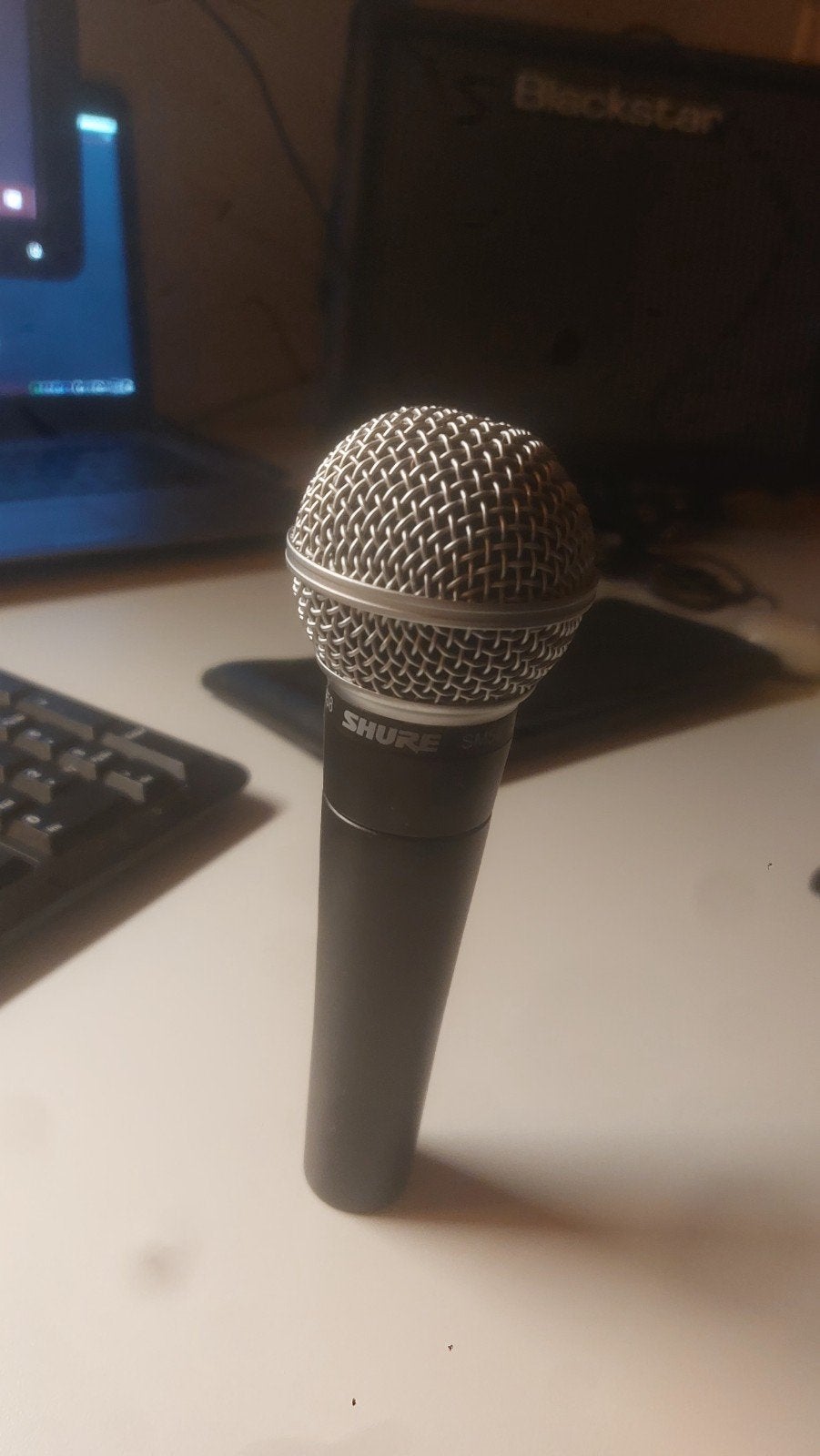 Microphone dynamique Shure Sm-58, Enlèvement ou Envoi, Comme neuf, Micro chant