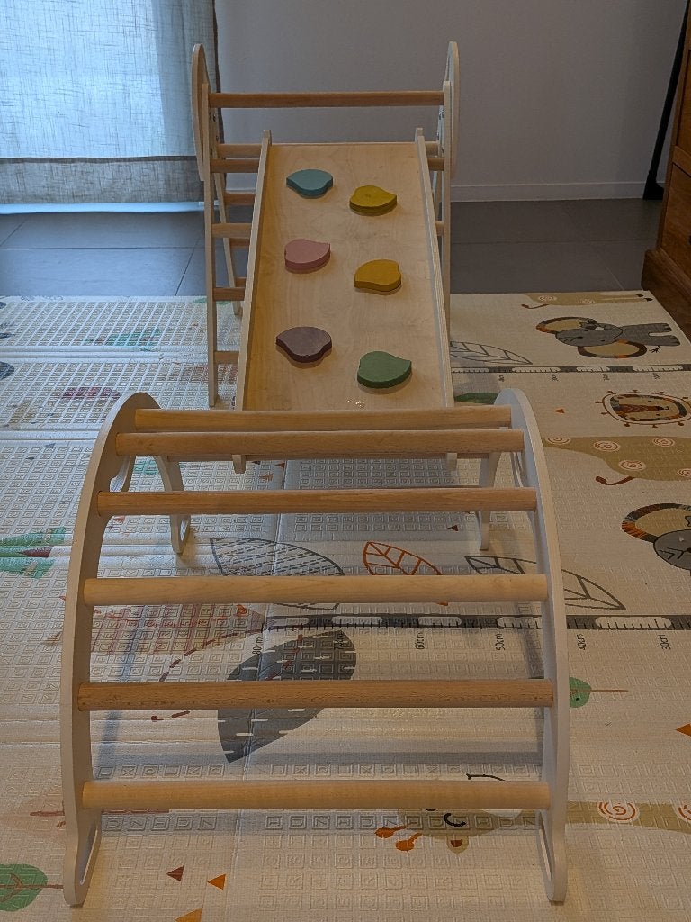 Houten Montessori Klimset, Kinderen en Baby's, Speelgoed | Houten speelgoed, Ophalen, Zo goed als nieuw