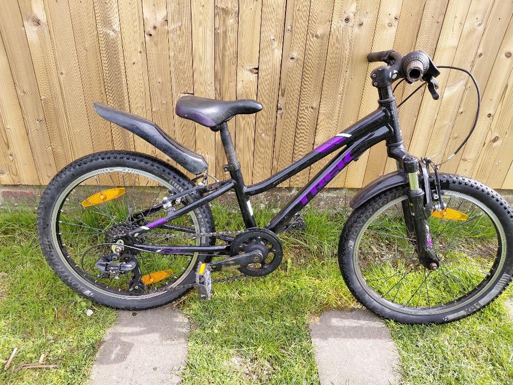 20" kinder fiets mountainbike Trek, Ophalen, Gebruikt, Velgrem, Versnellingen