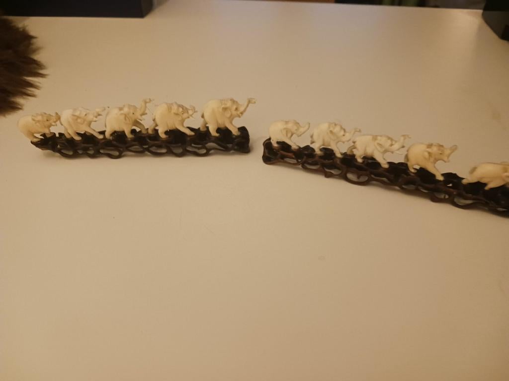 Olifantjes, 2 stuks, Antiek en Kunst, Ophalen