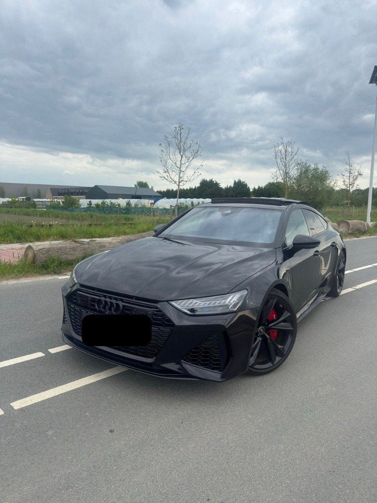 Audi RS7 Sportback 4.0 TFSI Quattro | Keramische Remmen VOL, Auto's, Audi, Automaat, Zwart, Leder, 5 zetels