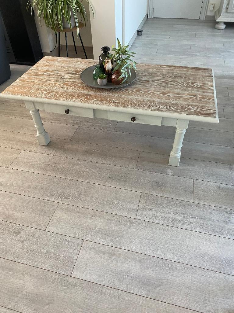 table basse en bois massif, 100 à 150 cm, Moins de 50 cm, Enlèvement, Utilisé