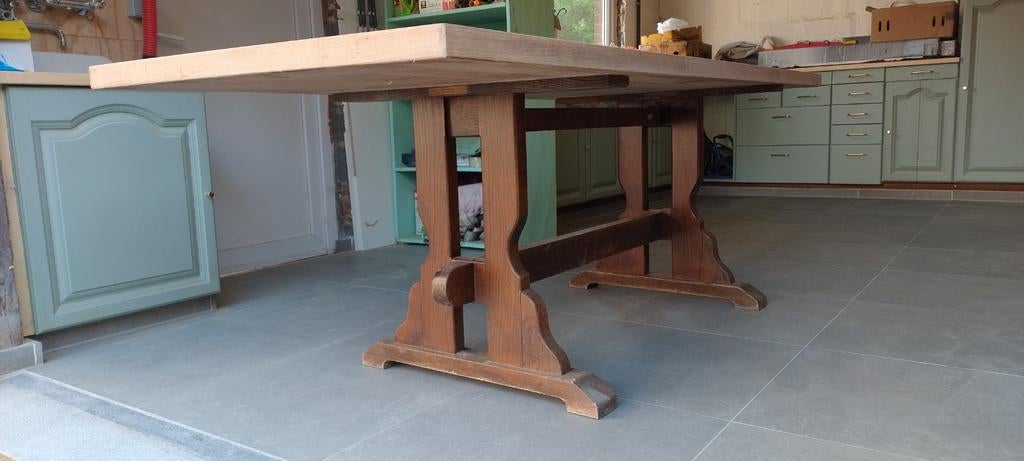Houten tafel 210 x 90, Doe-het-zelf en Bouw, Ophalen, Gebruikt, 70 tot 120 cm