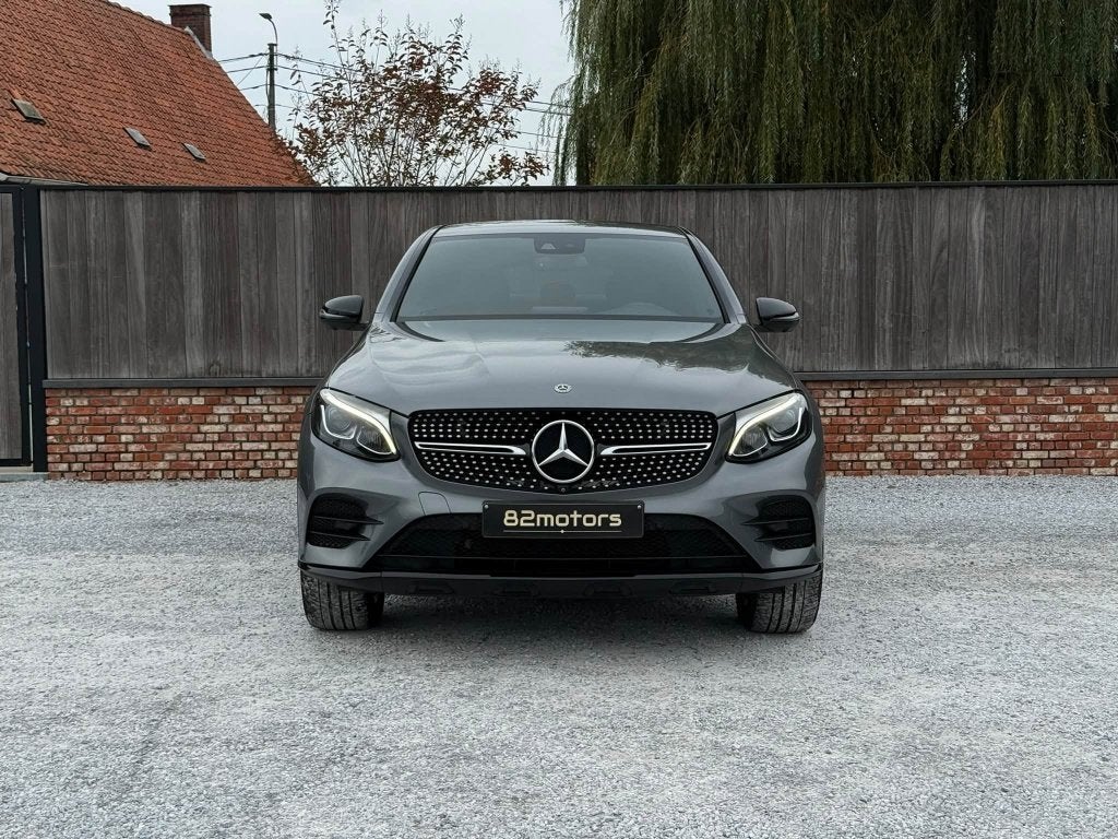 mercedes glc coupé 350e/4matic/hybride/amg/trekhaak/led, Auto's, Automaat, 4 cilinders, 2000 kg, Leder