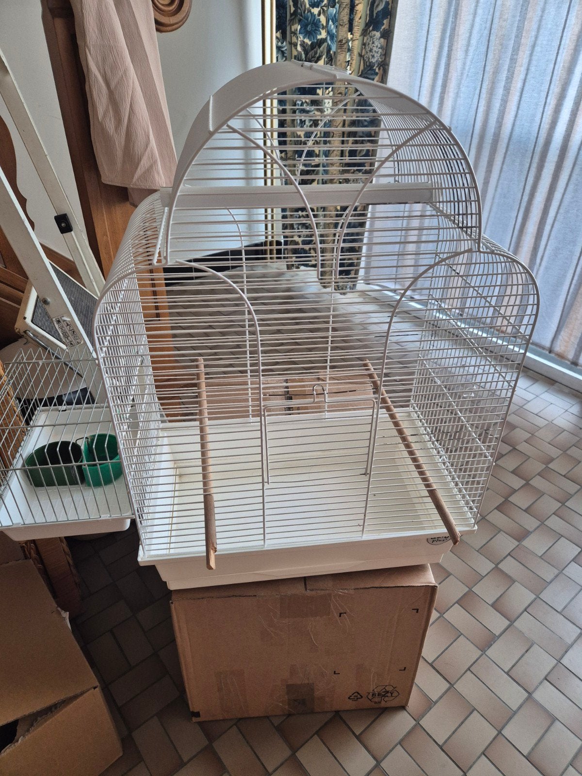 Vogelkooi te koop, Enlèvement, Cage à oiseaux