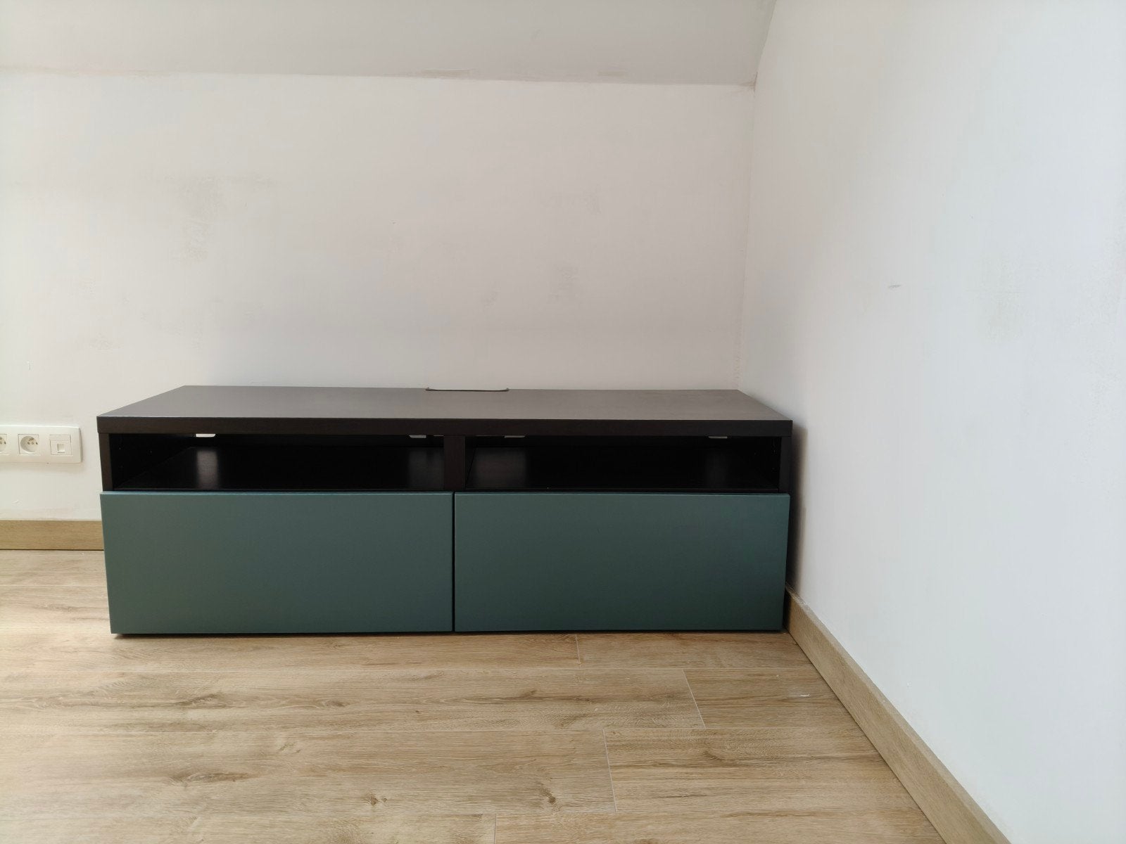 Tv meubel (Pax - Ikea), Huis en Inrichting, Ophalen, Modern, industrieel, 100 tot 150 cm, Zo goed als nieuw