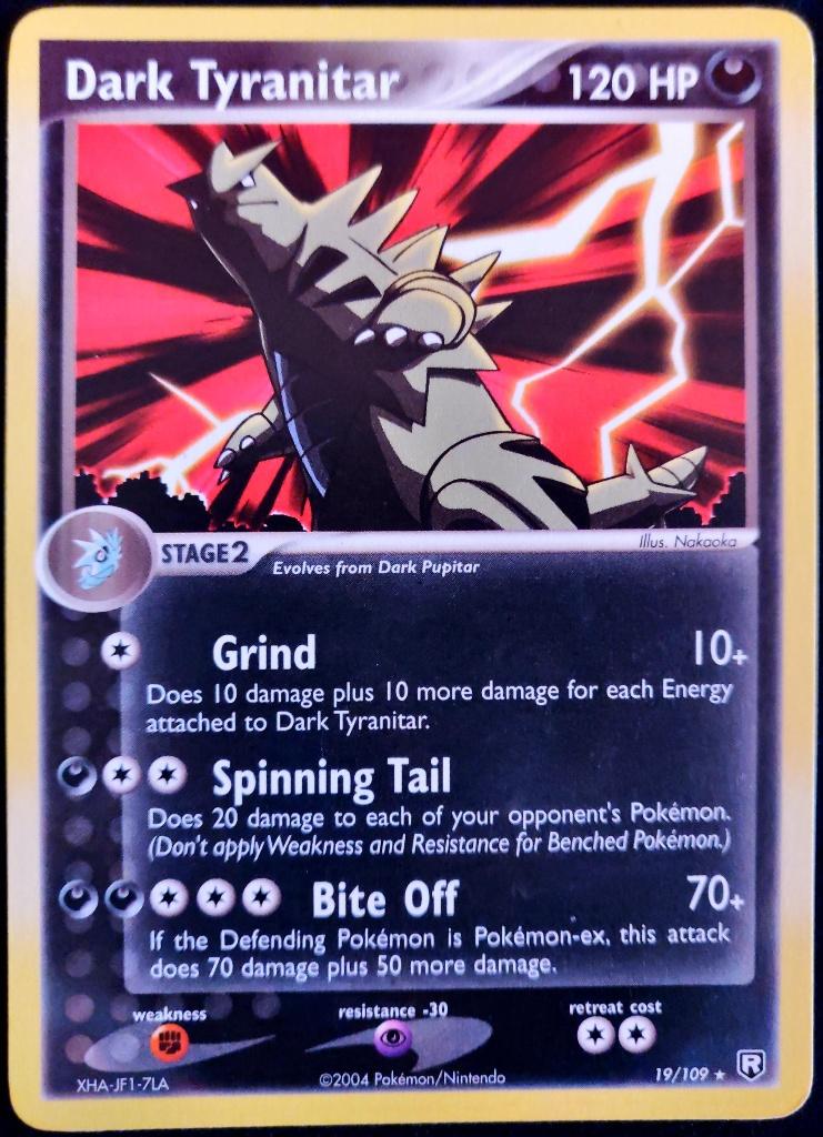 Te koop: Dark Tyranitar Ex TRR (19), Hobby en Vrije tijd, Verzamelkaartspellen | Pokémon, Ophalen of Verzenden