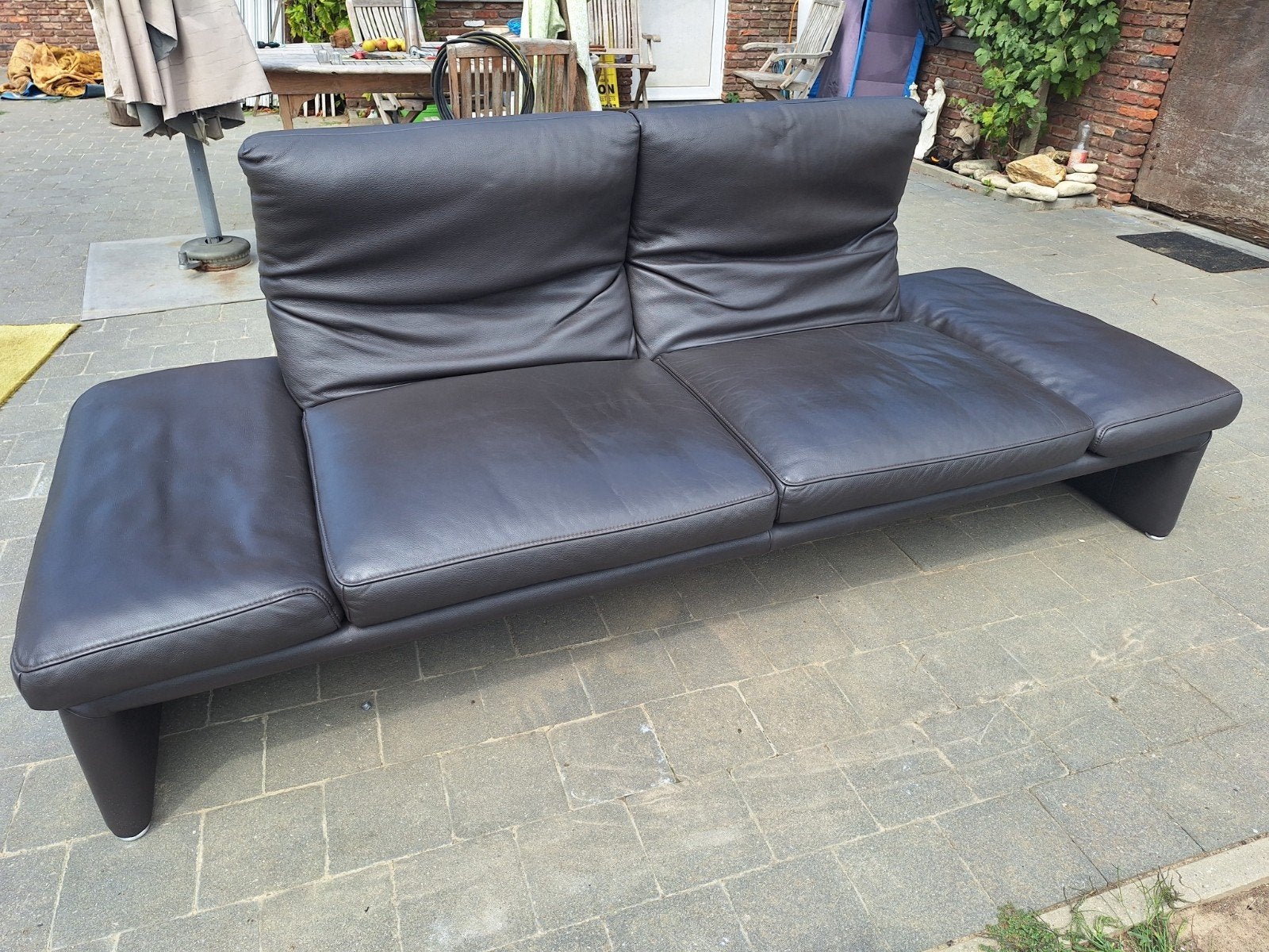 3 zit lederen zetel/bed merk KOINOR, Maison & Meubles, Canapés | Salons, Comme neuf, Enlèvement