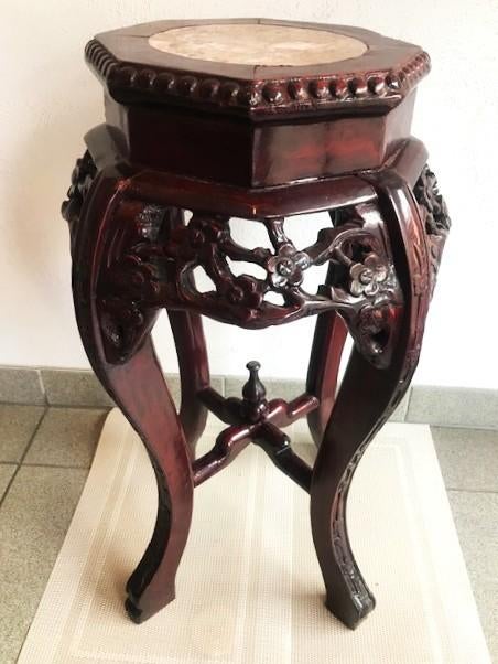 Bijzettafel Chinees planten tafel palissander Antiek😍💎💑👌, Antiek en Kunst, Ophalen of Verzenden