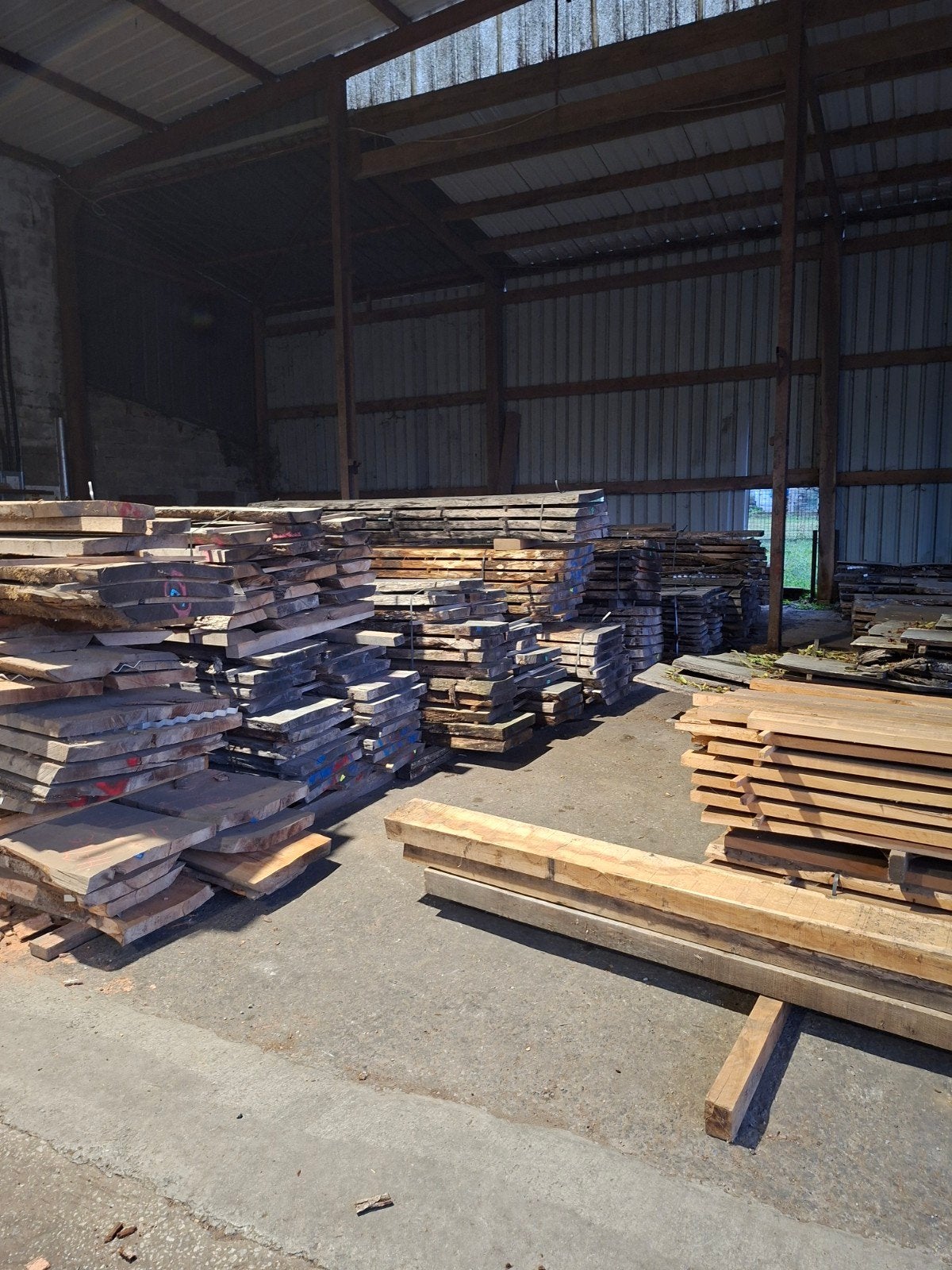 fin de stock chene meurisier hetre frene, Enlèvement