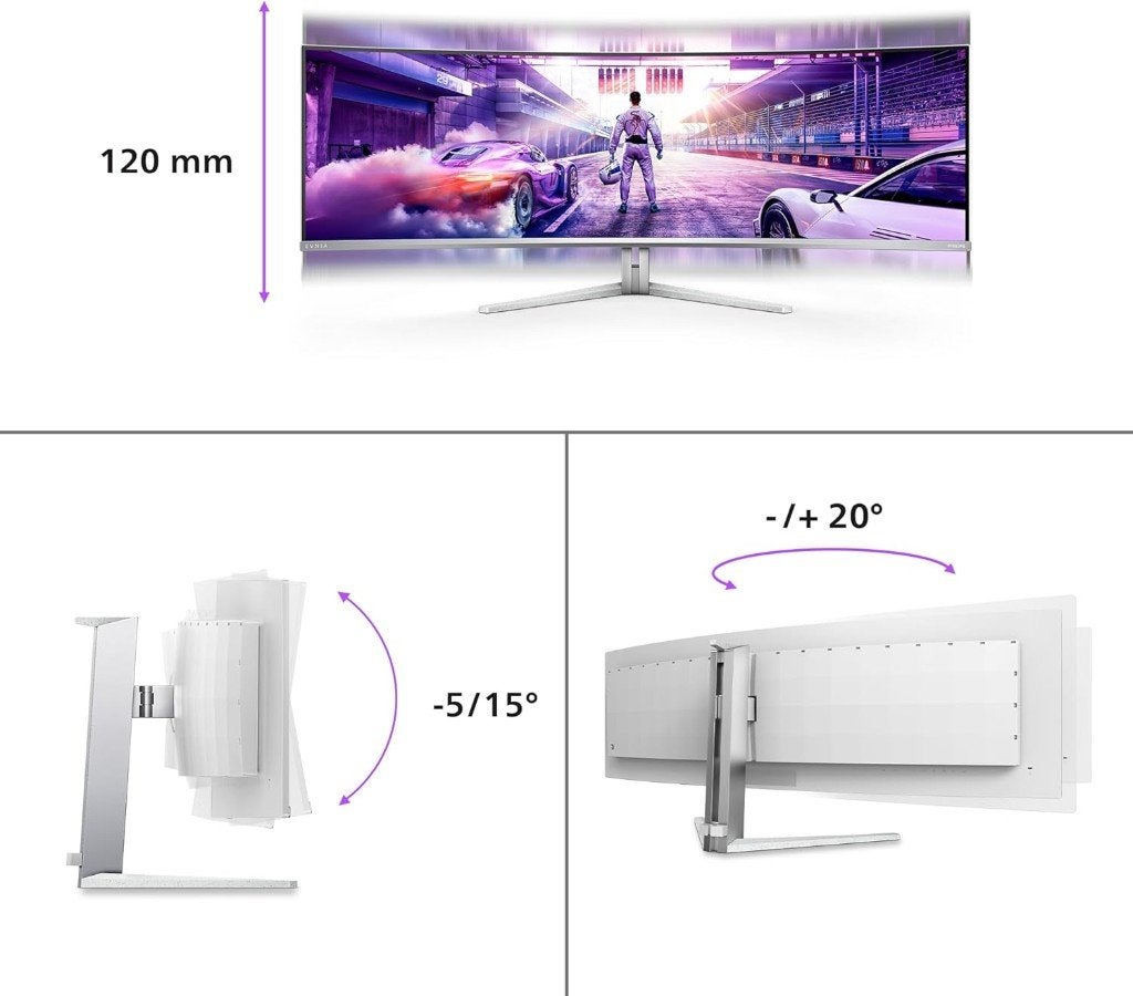 PHILIPS Evnia - 49-inch Curved DQHD OLED, 144 Hertz, Gaming, Autres résolutions, Comme neuf, Enlèvement