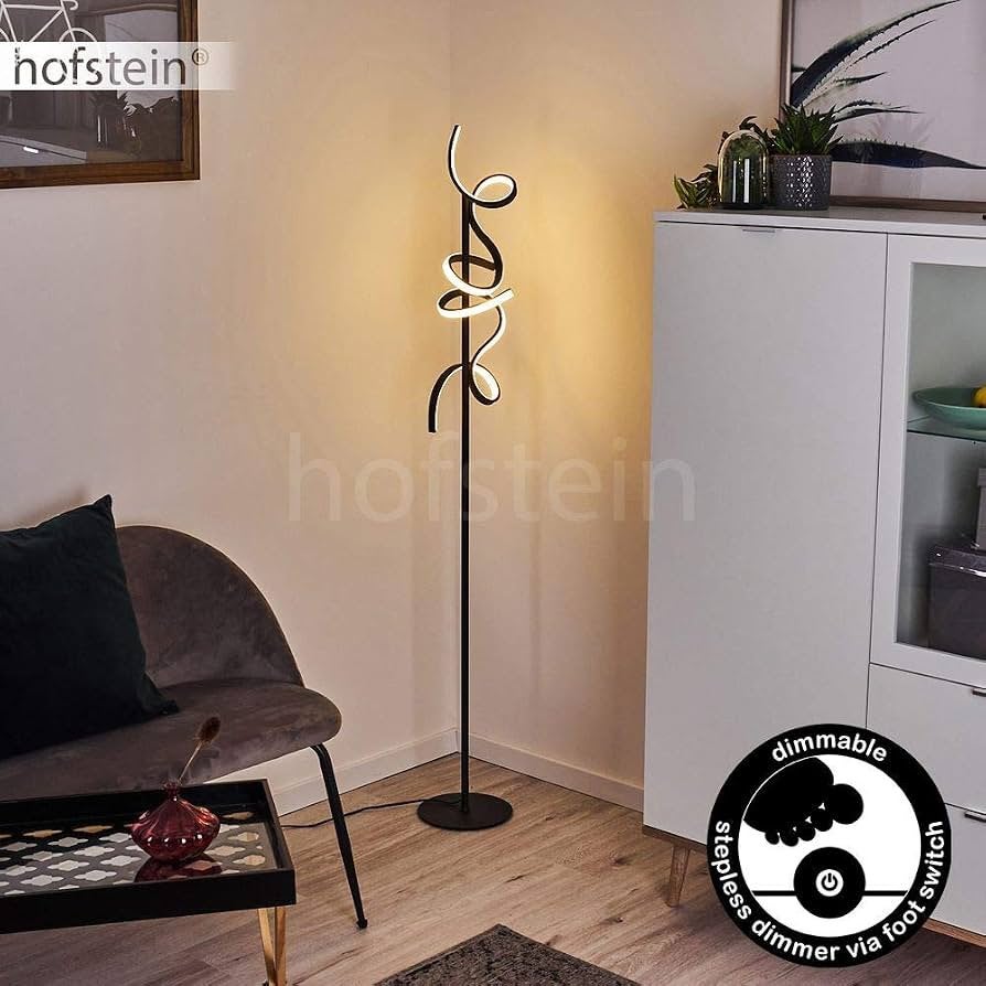 Lampadaire LED torsadé lampadaire avec variateur, Enlèvement, Comme neuf