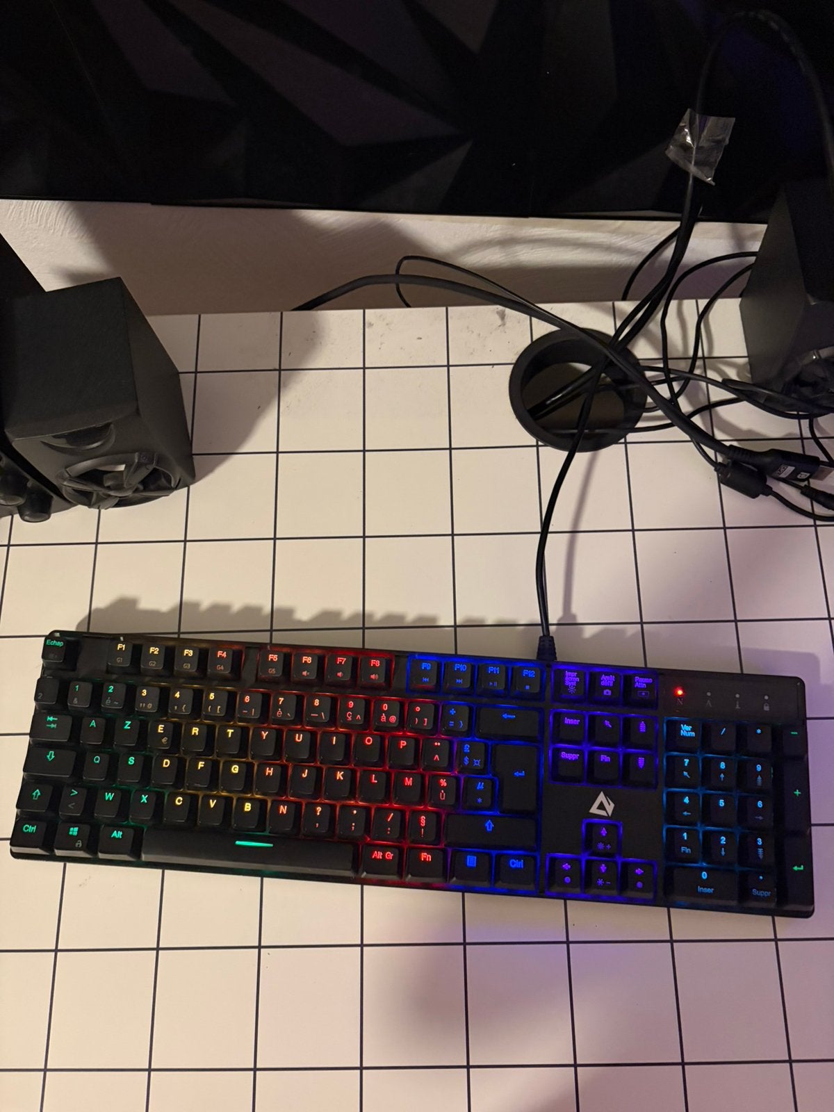 Mechanisch toetsenbord, Computers en Software, Gaming toetsenbord, Azerty, Ophalen of Verzenden, Zo goed als nieuw