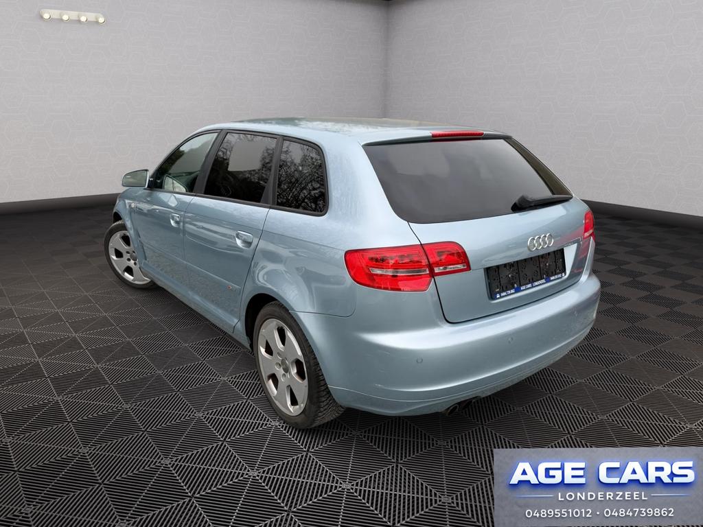 S-Line Audi A3 Sportback 1.8 TFSI benzine, Auto's, Audi, Zwart, 4 cilinders, Traction-control, Zwart
