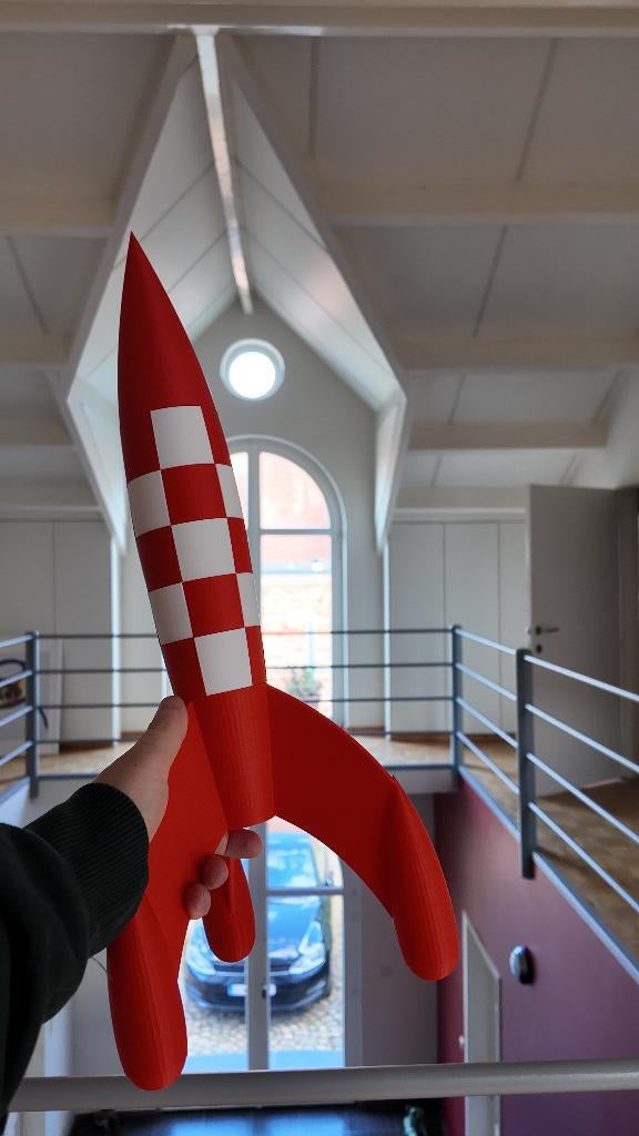 Tintin Moon Rocket Replica (51cm), Envoi, Tintin, Neuf, Statue ou Figurine