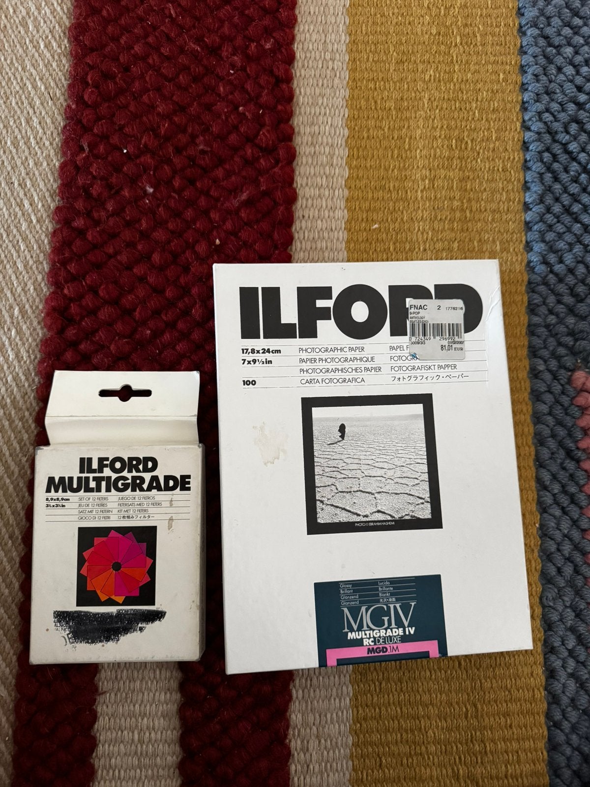 ILFORD fotopapier en set filters, Audio, Tv en Foto, Fotoalbums en Accessoires, Ophalen, Gebruikt, Overige typen, Overige merken