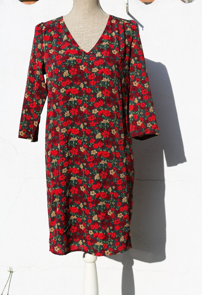 Mooie bloemenjurk maat S, Kleding | Dames, Jurken, Ophalen of Verzenden, Zo goed als nieuw, Maat 36 (S), La petite étoile