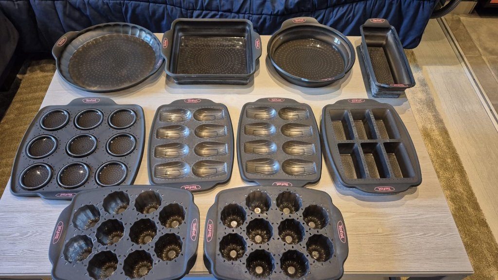 Lot Moules Tefal Crispybake, Enlèvement, Comme neuf, Tefal