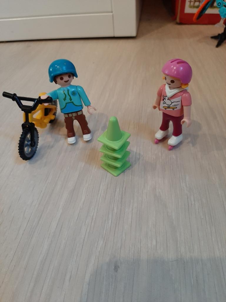 Vélo et rollers Playmobil, Enlèvement ou Envoi, Comme neuf, Ensemble complet