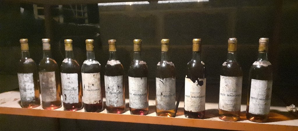 9 BOUTEILLES DE VIN DE COLLECTION 1967, Collections, Neuf, Pleine, Vin blanc, Enlèvement
