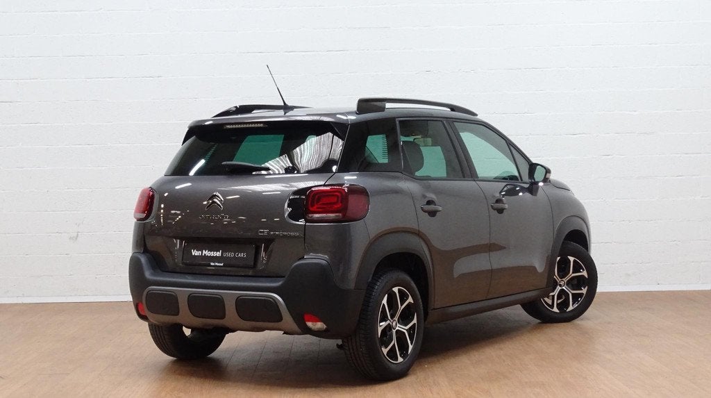 Citroen C3 Aircross 1.2T Shine automaat, Auto's, Citroën, Zwart, 5 zetels, 3 cilinders, 131 pk
