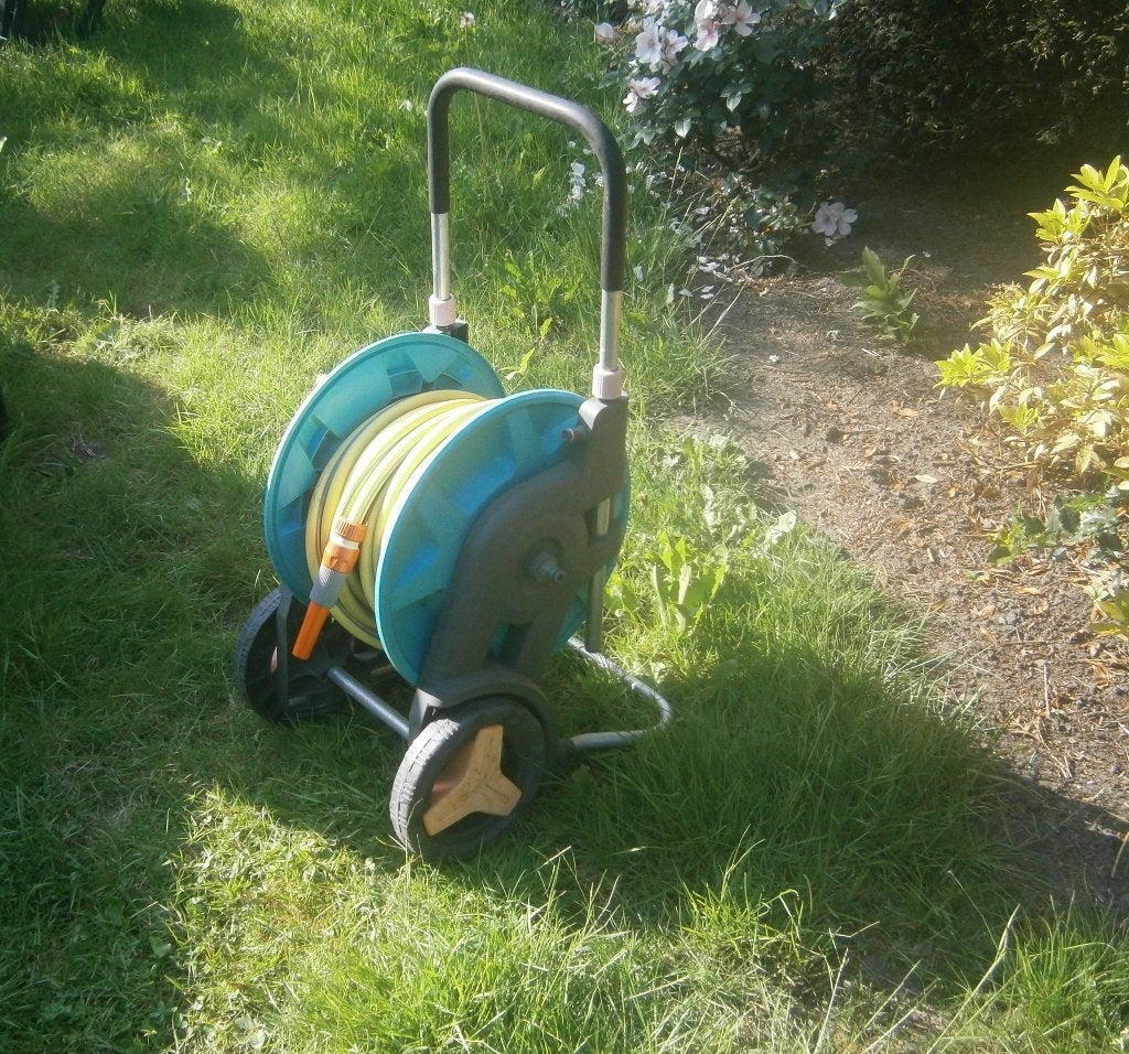 Gardena haspel + 25 meter tuinslang, Ophalen of Verzenden, Gebruikt, Tuinslanghaspel