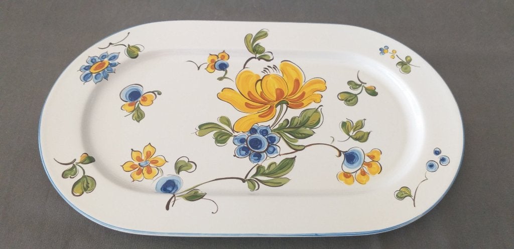 Plat de service ovale Villeroy & Boch Provence, Maison & Meubles, Enlèvement ou Envoi, Villeroy & Boch, Vintage, Comme neuf