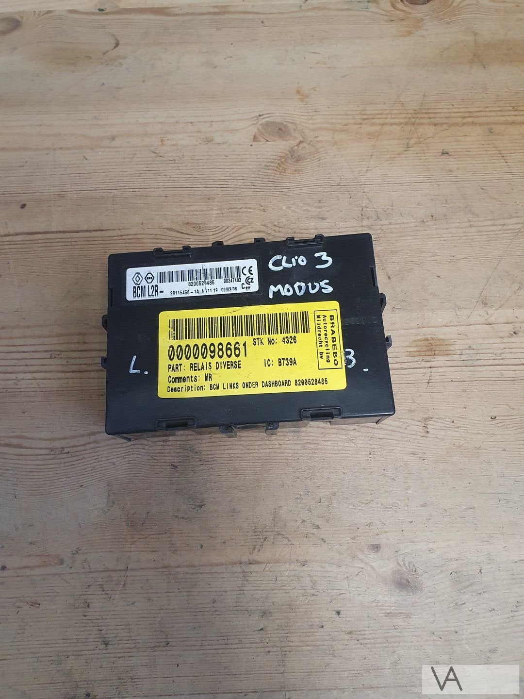 Renault Clio 3 / Modus 05 - 12 bcm boordnet module 820052848, Gebruikt, -, Renault, -