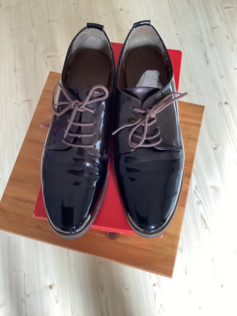 Chaussure de ville vernie marron Fashion Line 42, Vêtements | Femmes, Fashion line, Enlèvement ou Envoi, Comme neuf, Brun
