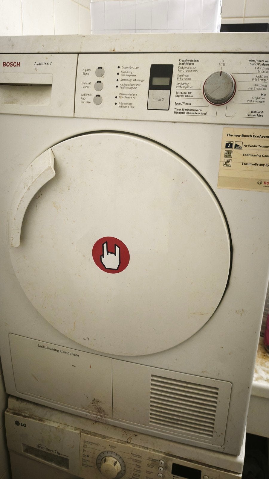 Bosch droogkast MOET DRINGEND WEG!!!, Elektronische apparatuur, Ophalen, 6 tot 8 kg, Gebruikt, Anti-kreukfase