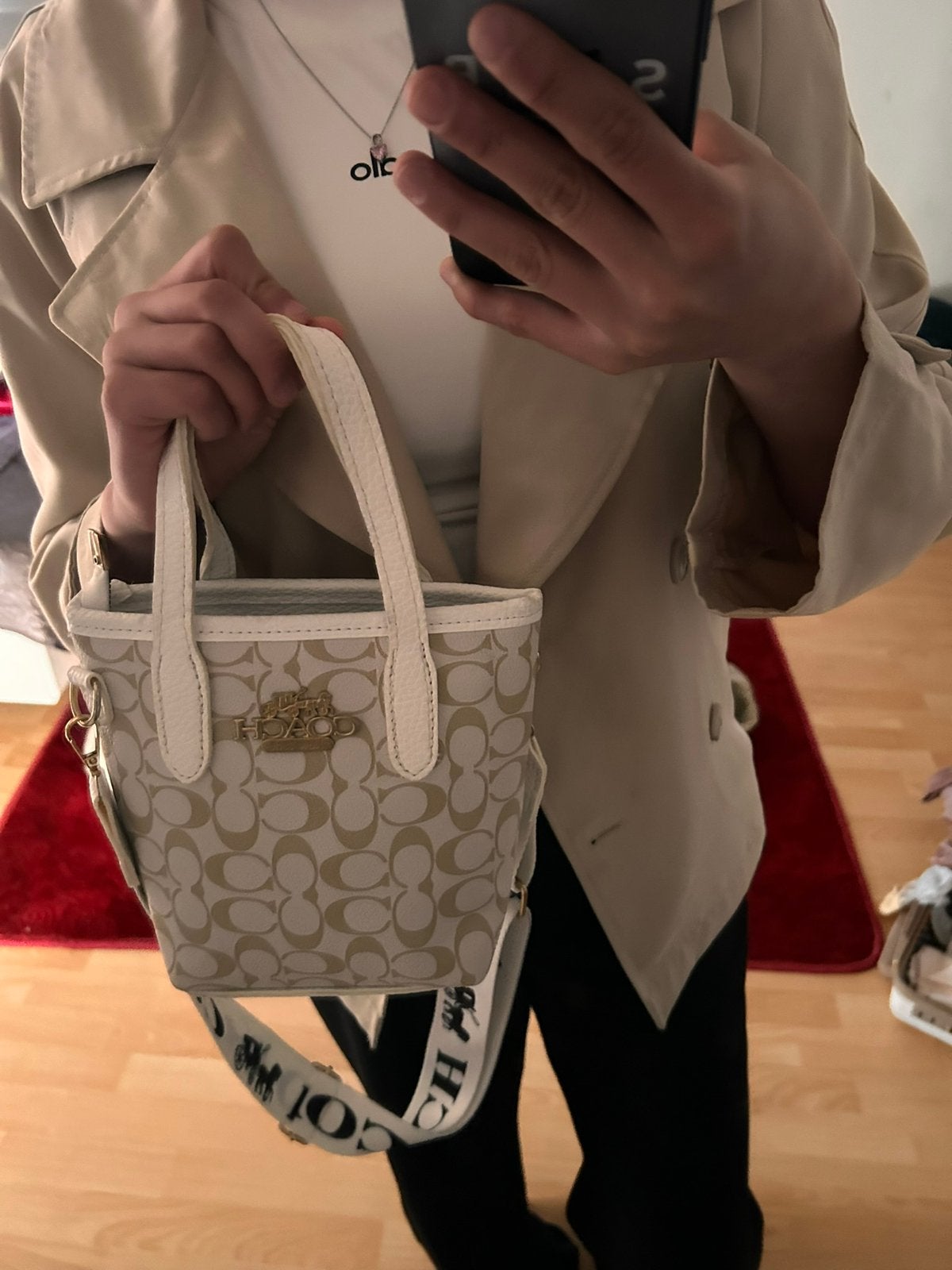 Sac a main Coach, Enlèvement, Comme neuf, Blanc, Sac à bandoulière