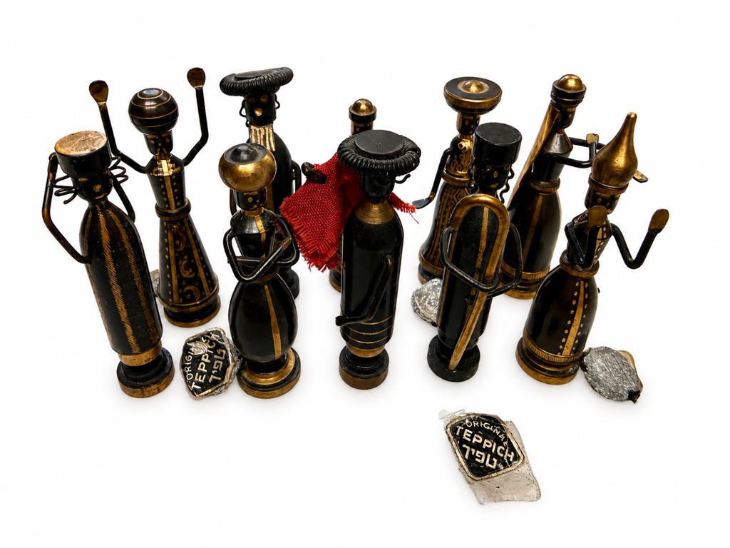 Vintage Hans Teppich Judaica beeldjes – Israël jaren 50/60, Collections, Statues & Figurines, Utilisé, Religion, Enlèvement