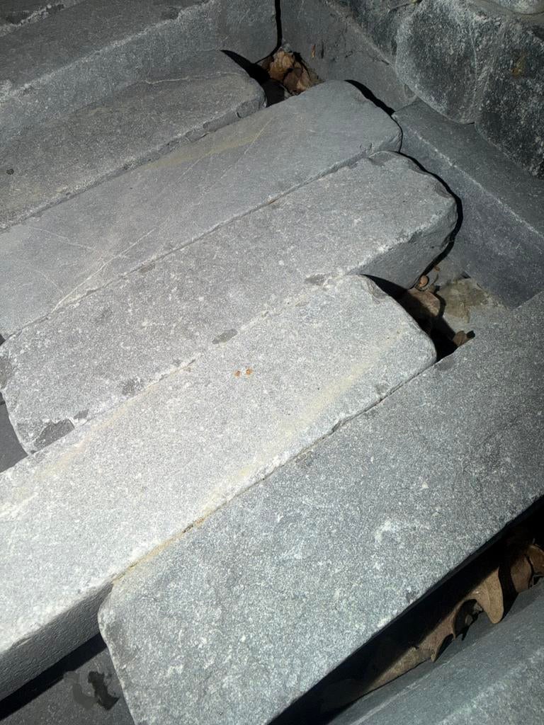 Pave en pierre bleu 5x5x20, Jardin & Terrasse, Pavé & Dalles, Enlèvement