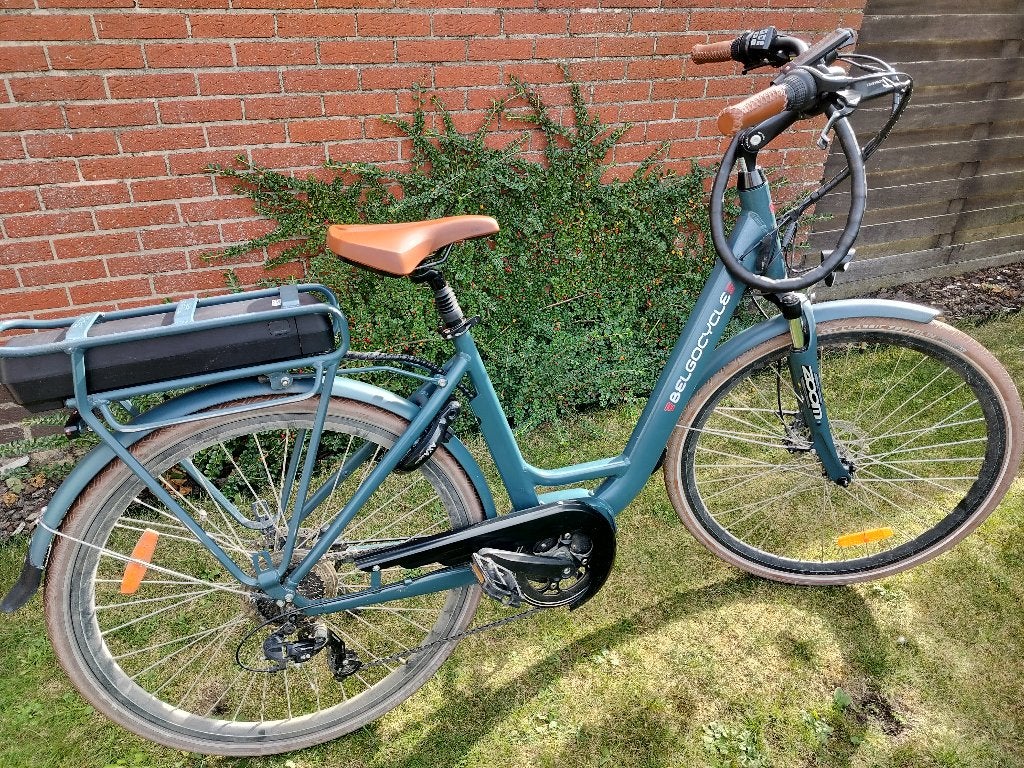 Belgocycle elektrische fiets, Fietsen en Brommers, (Extra) lage instap, 47 tot 50 cm, Zo goed als nieuw, Schijfrem
