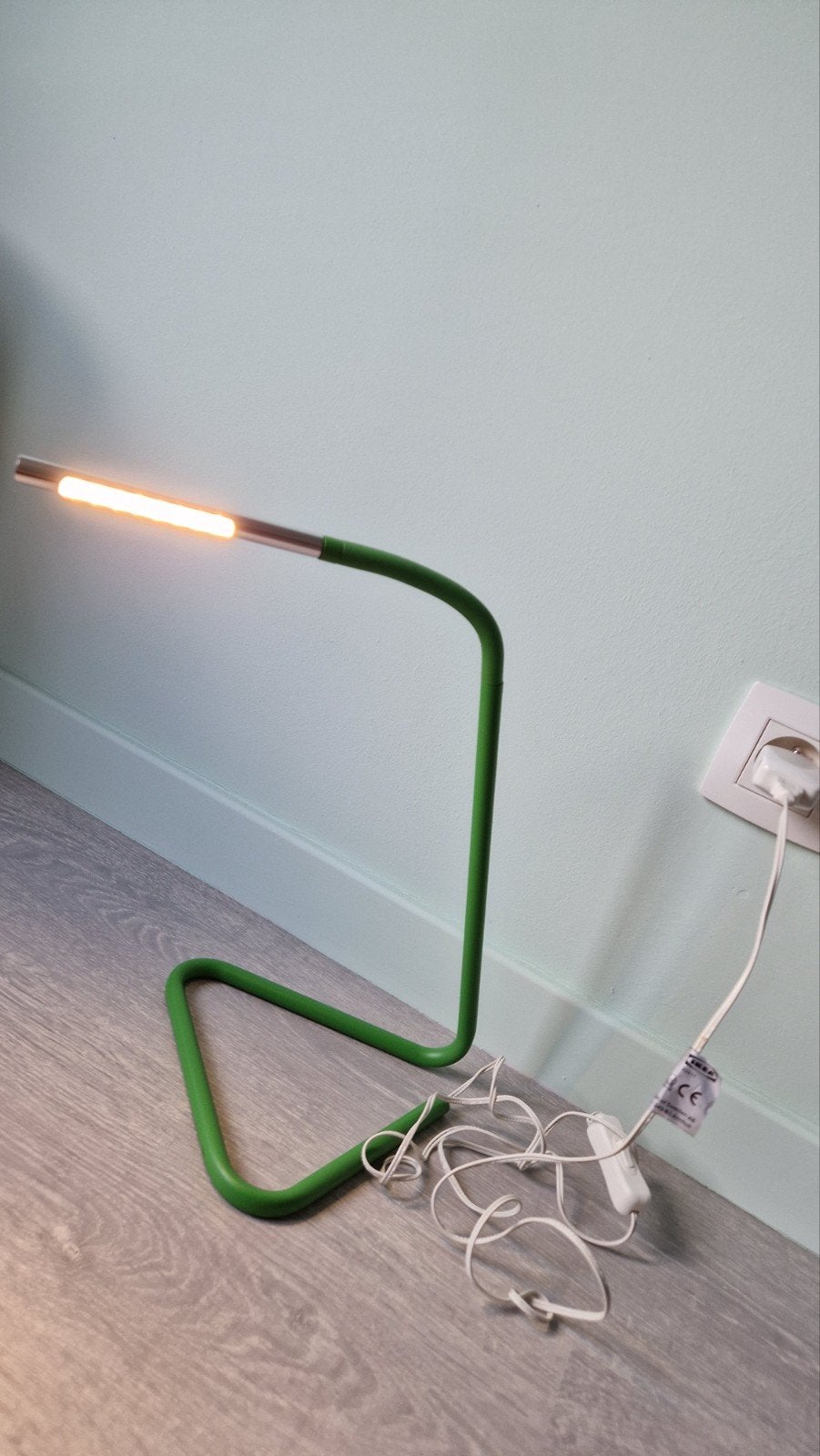 Groene bureau-lamp IKEA, Ophalen